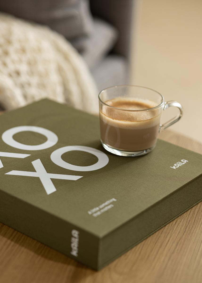 KAILA XOXO Olive - Coffee Table Photo Album (60 Mustaa sivua / 30 lehteä)