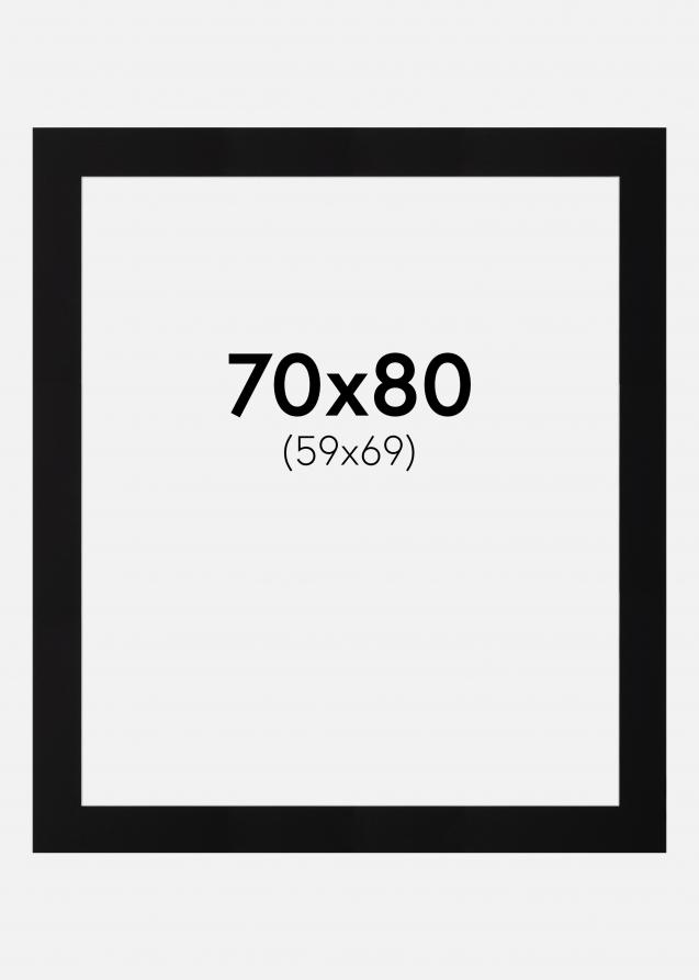 Paspatuuri Canson Musta (Valkoinen keskus) 70x80 cm (59x69)