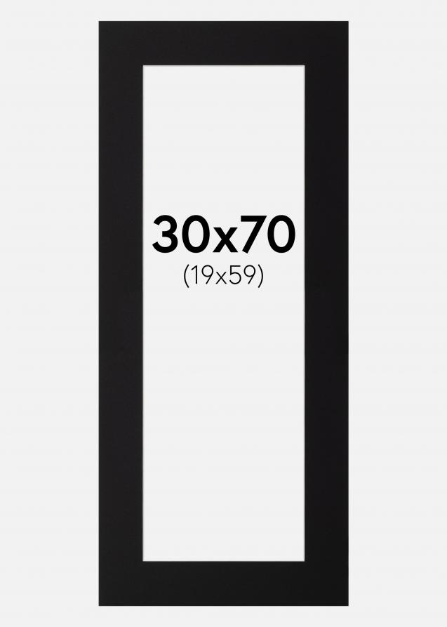 Paspatuuri Canson Musta (Valkoinen keskus) 30x70 cm (19x59)