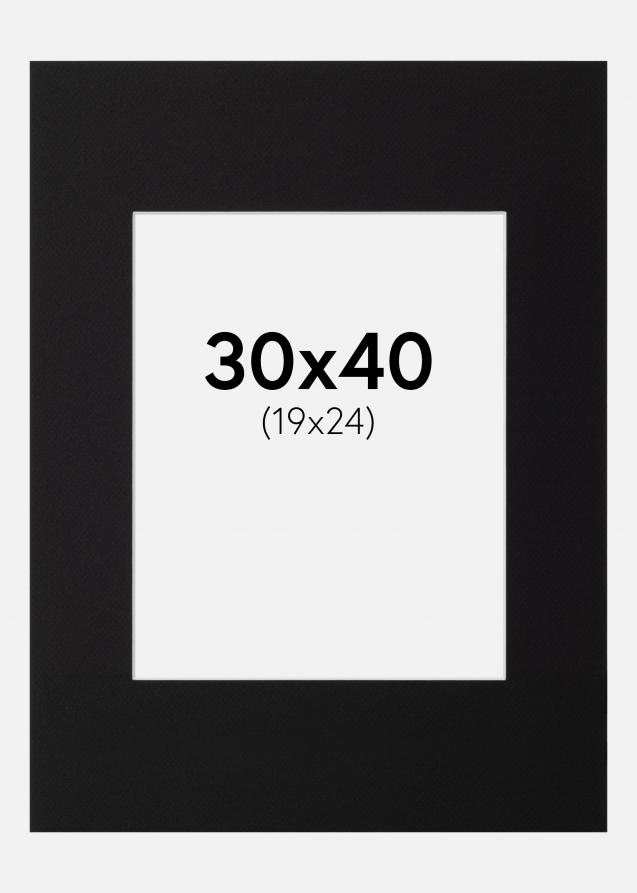 Paspatuuri Canson Musta (Valkoinen keskus) 30x40 cm (19x24)