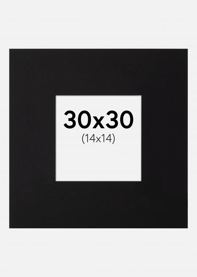 Paspatuuri XL Musta (Valkoinen keskus) 30x30 cm (14x14)