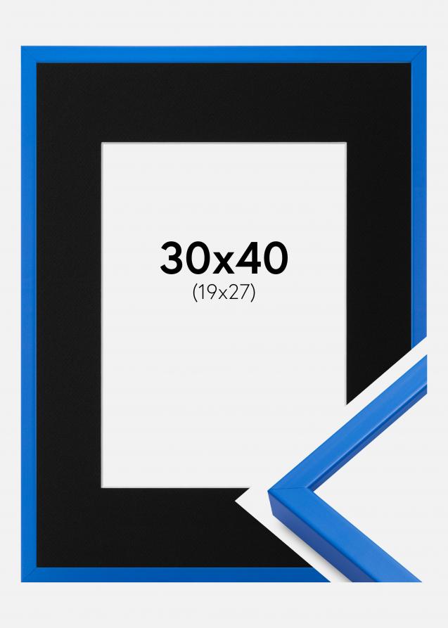 Kehys E-Line Sininen 30x40 cm - Paspatuuri Musta 20x28 cm