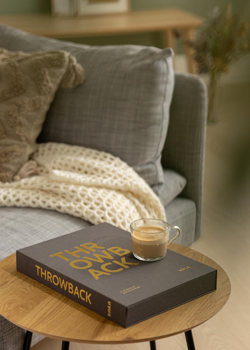 KAILA THROWBACK Black XL - Coffee Table Photo Album (20 Mustaa sivua)