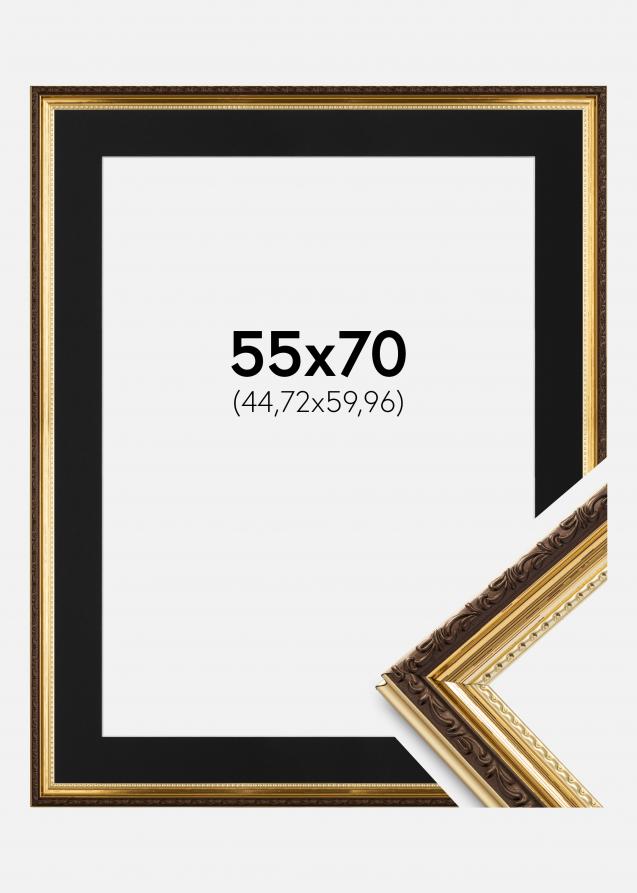 Kehys Abisko Kulta 55x70 cm - Paspatuuri Musta 18x24 tuumaa (45,72x60,96 cm)
