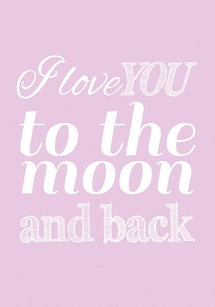 Love you to the moon - Lavender