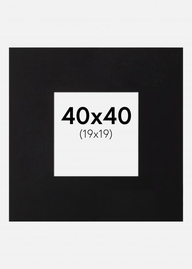 Paspatuuri XL Musta (Valkoinen keskus) 40x40 cm (19x19)
