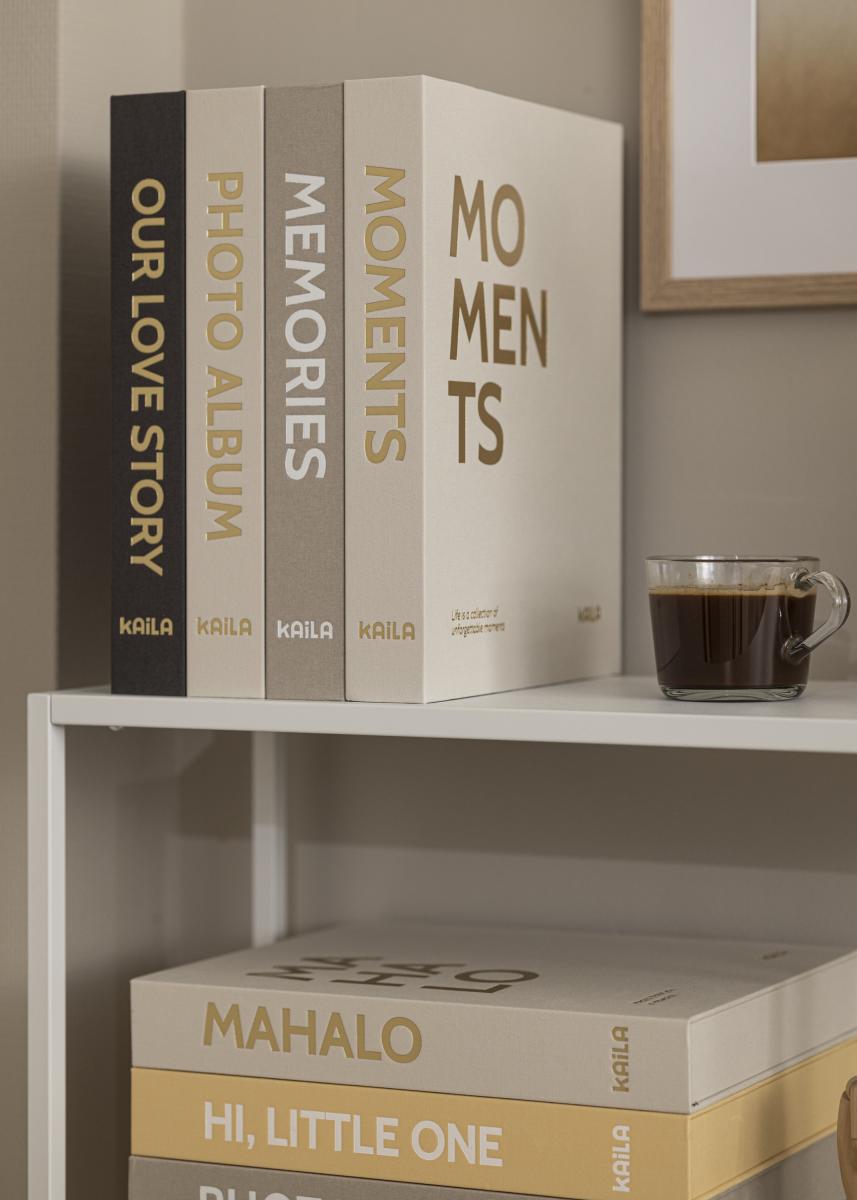 KAILA MAHALO - Coffee Table Photo Album (60 Mustaa sivua)