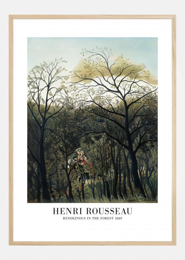 Henri Rousseau - Rendezvous In The Forest Juliste