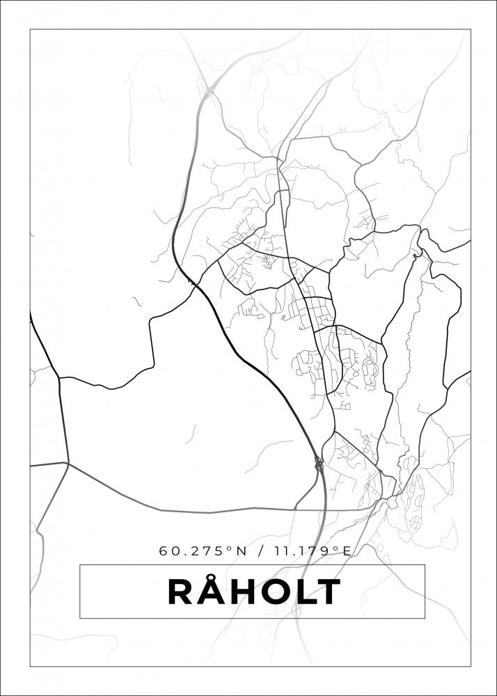 Kartta - Rholt - Valkoinen Juliste