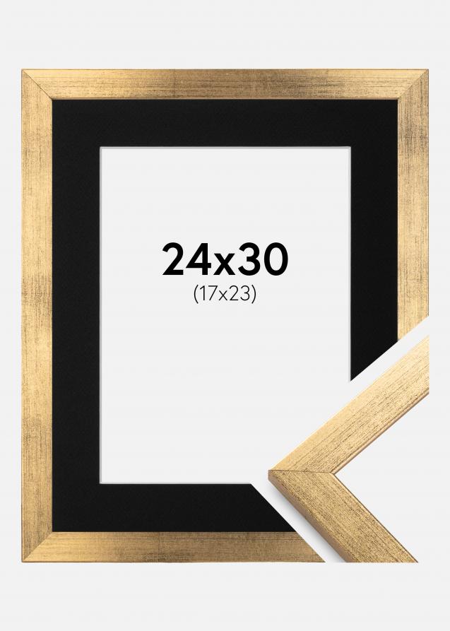 Kehys Stilren Kulta 24x30 cm - Paspatuuri Musta 18x24 cm