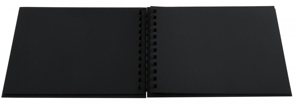Fun Kierrealbumi Merensininen - 23x17 cm (40 Mustaa sivua / 20 lehteä)