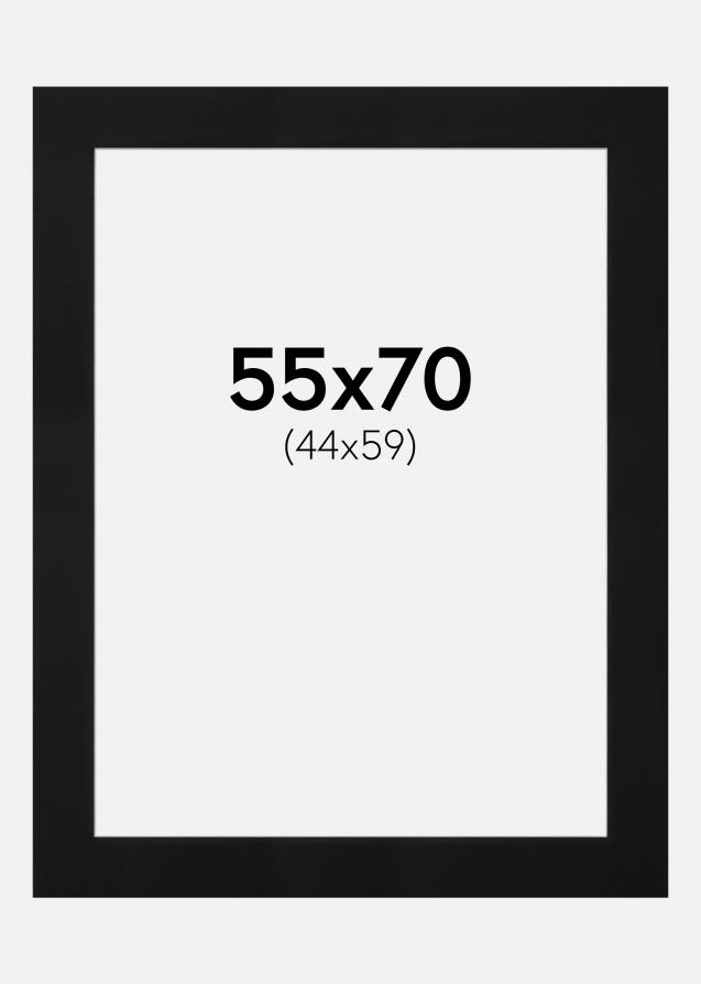 Paspatuuri Musta Standard (Valkoinen keskus) 55x70 cm (44x59)