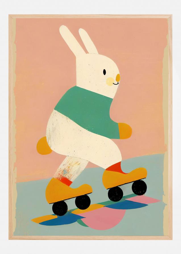 Skating Bunny Juliste