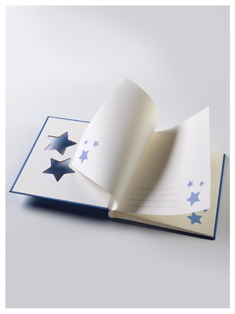 Estrella Vauva Sininen - 28x30,5 cm (50 Valkoista sivua / 25 lehteä)