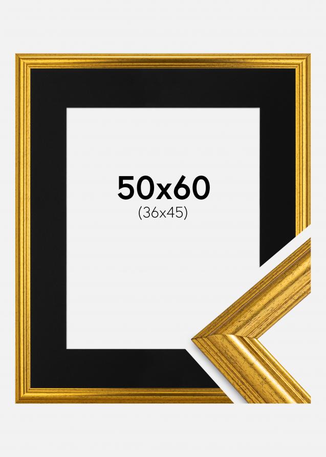 Kehys Västkusten Kulta 50x60 cm - Paspatuuri Musta 37x46 cm