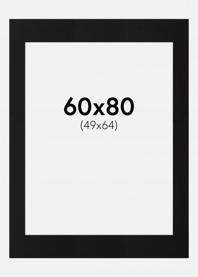 Paspatuuri Canson Musta (Valkoinen keskus) 60x80 cm (49x64)