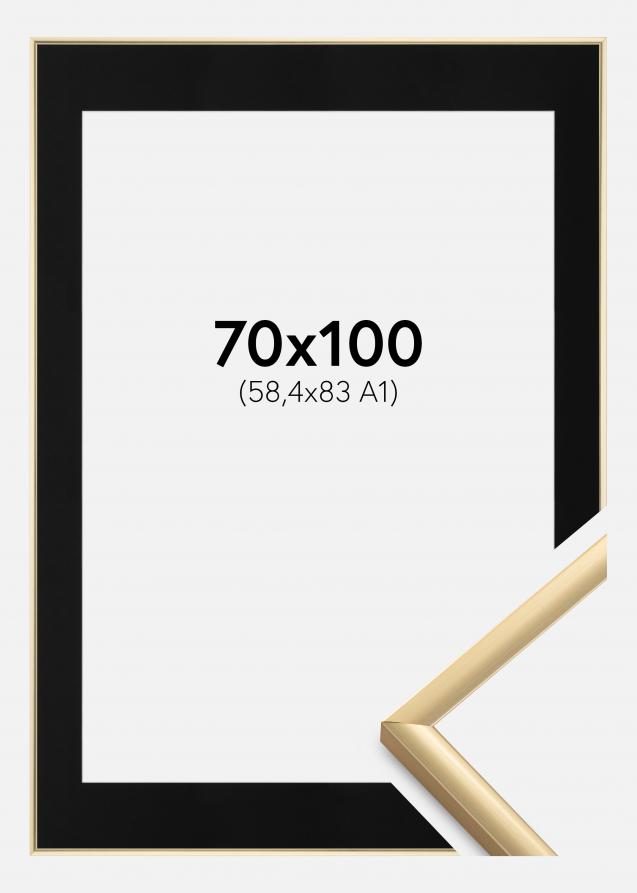 Kehys New Lifestyle Kulta 70x100 cm - Paspatuuri Musta 59,4x84 cm (A1)