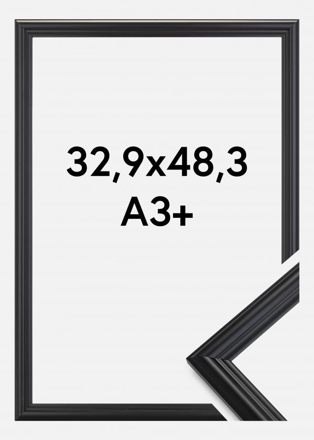 Kehys Siljan Akryylilasi Musta 32,9x48,3 cm (A3+)