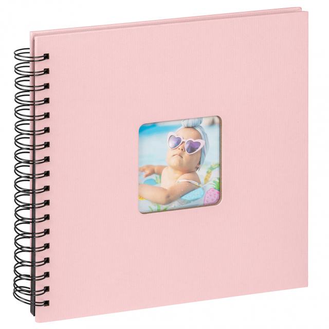 Fun Vauvaalbumi Vaaleanpunainen - 26x25 cm (40 Mustaa sivua/20 lehteä)