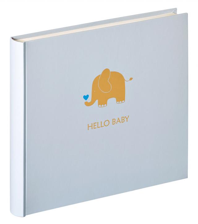 Hello Vauvaalbumi Sininen - 25x28 cm (50 Valkoista sivua / 25 lehteä)