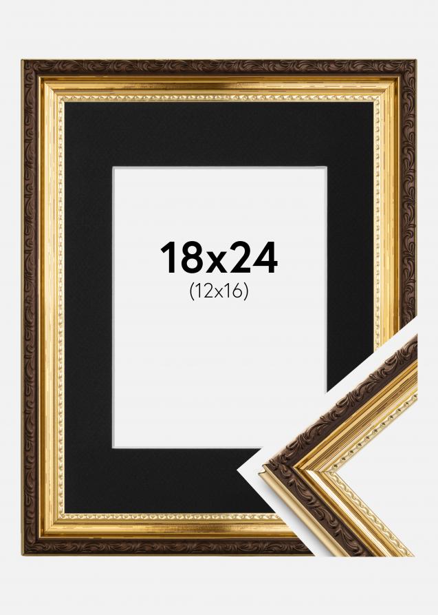 Kehys Abisko Kulta 18x24 cm - Paspatuuri Musta 13x17 cm