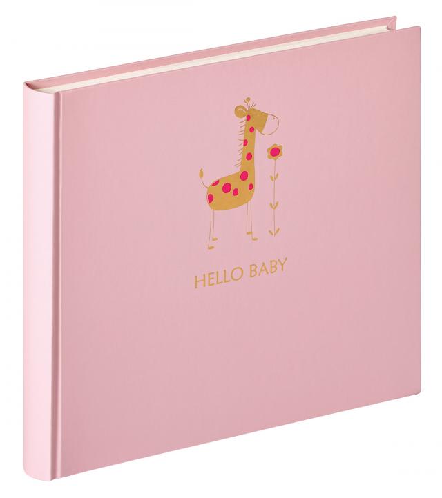 Hello Vauvaalbumi Vaaleanpunainen - 25x28 cm (50 Valkoista sivua / 25 lehteä)
