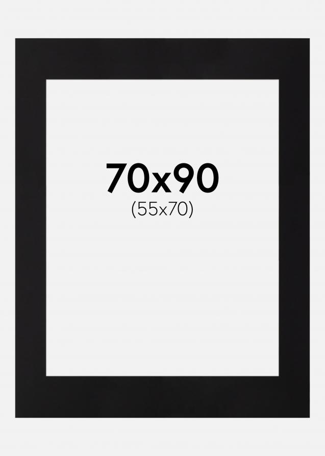Paspatuuri Musta Standard (Valkoinen Keskus) 70x90 (55x70)