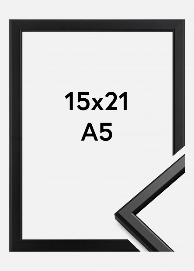 Kehys Slim Matta heijastamaton lasi Musta 15x21 cm (A5)