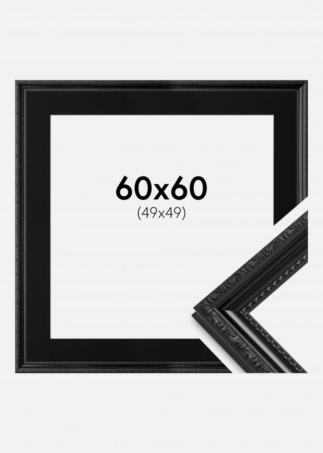 Kehys Abisko Musta 60x60 cm - Paspatuuri Musta 50x50 cm