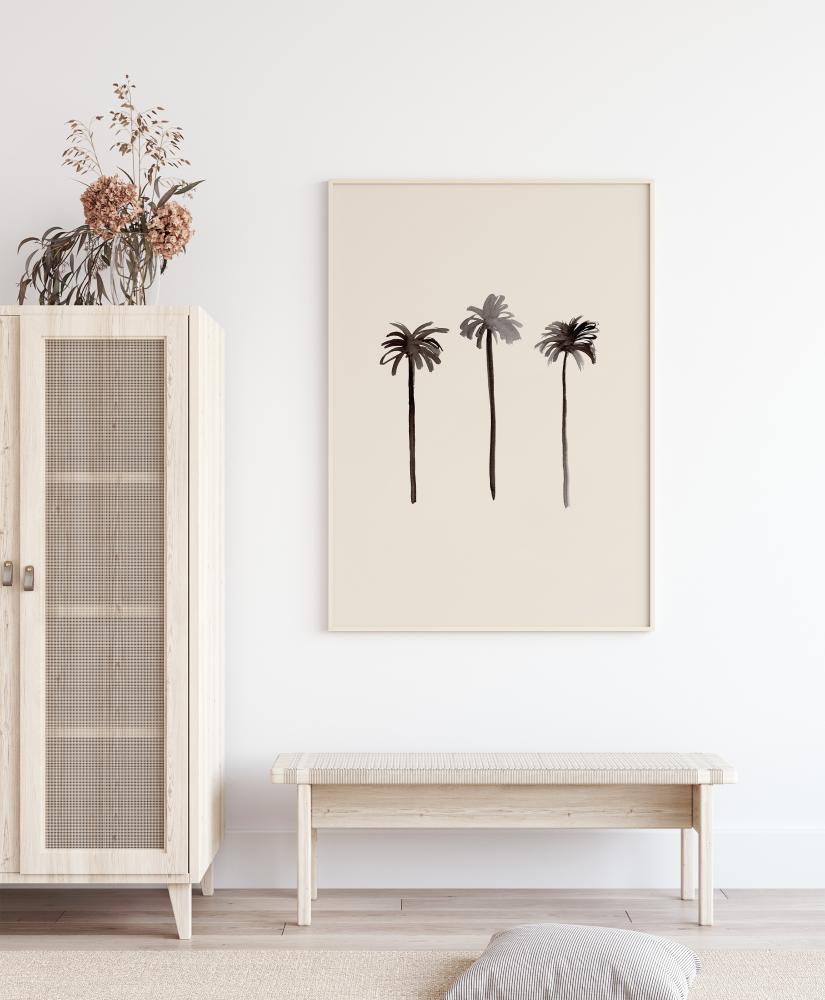 Palm Trees Ink Juliste