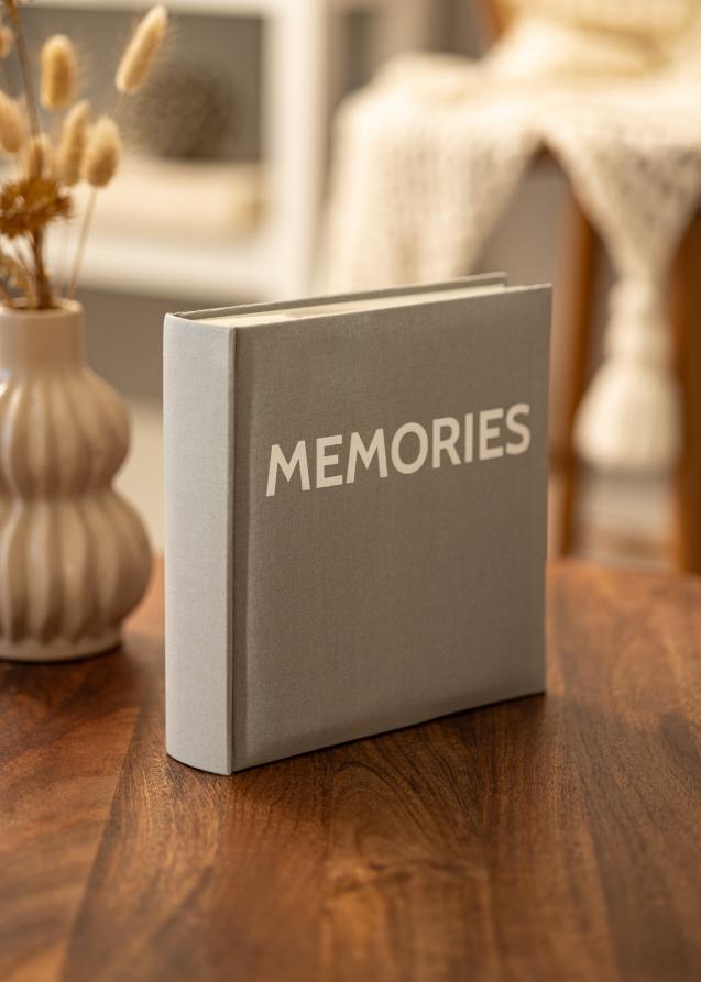 Memories Linen Albumi Tummanharmaa - 200 kuvaa koossa 10x15 cm