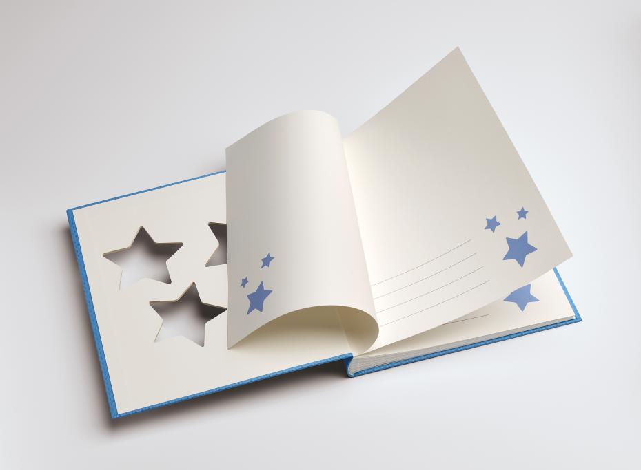 Estrella Vauva Sininen - 28x30,5 cm (50 Valkoista sivua / 25 lehte)