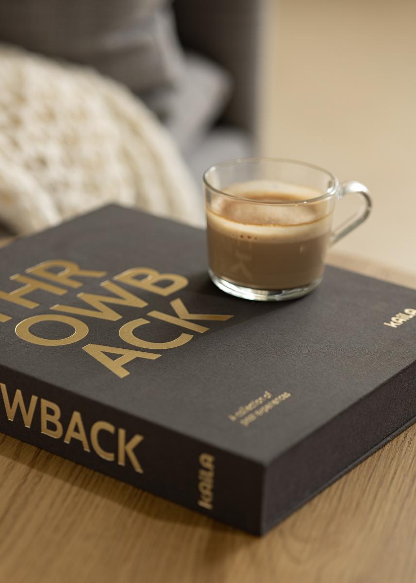 KAILA THROWBACK Black - Coffee Table Photo Album (60 Mustaa sivua / 30 lehteä)