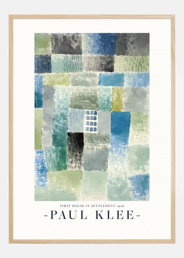 Paul Klee - First House in a Settlement 1926 Juliste