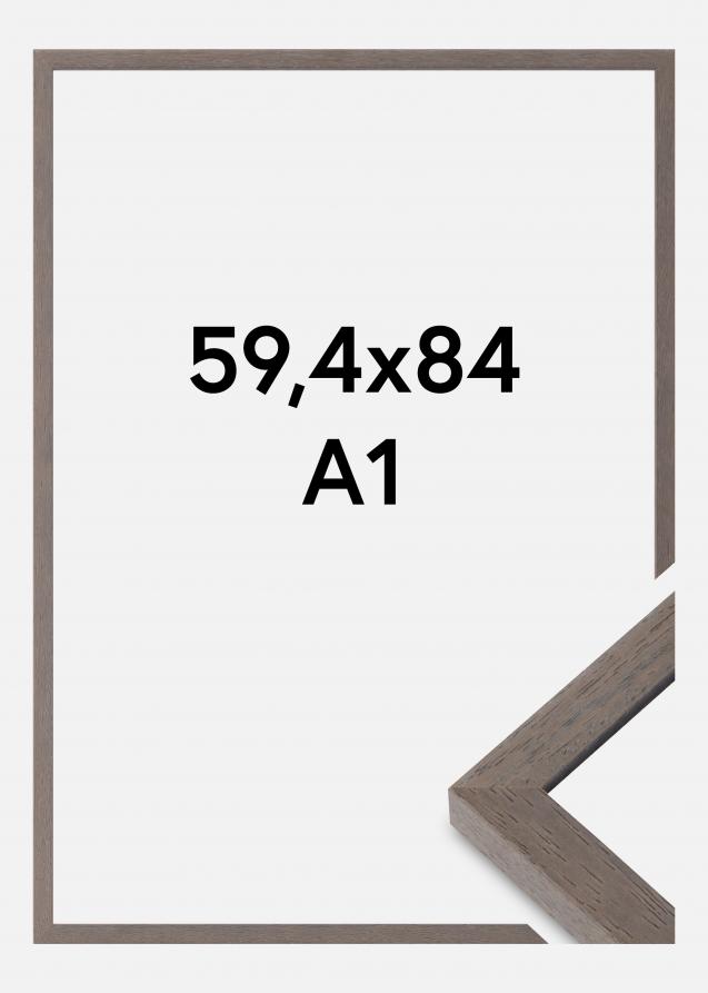 Kehys Hermes Akryylilasi Harmaa 59,4x84 cm (A1)
