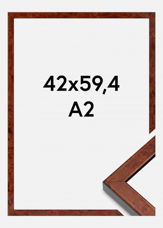 Kehys Hermes Akryylilasi Burr Walnut 42x59,4 cm (A2)