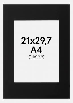 Paspatuuri Musta (Musta keskus) A4 21x29,7 cm (14x19,5)