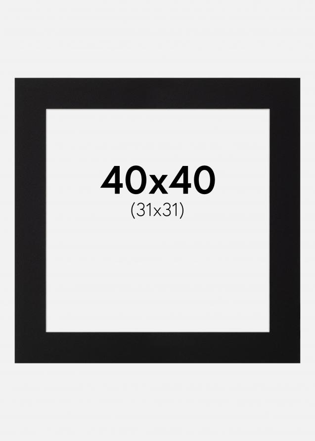 Paspatuuri Canson Musta (Valkoinen keskus) 40x40 cm (31x31)