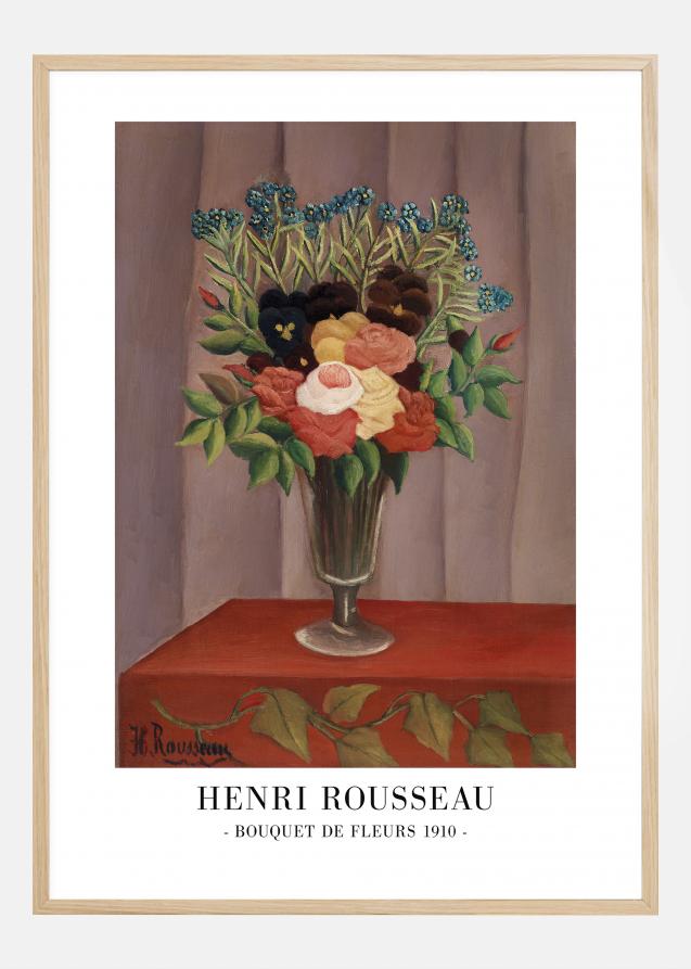 Henri Rousseau - Bouquet De Fleurs 1910 Juliste