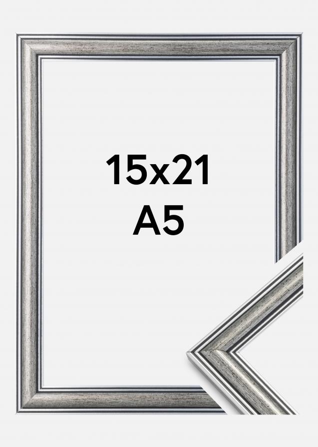 Kehys Frigg Hopeanvärinen 15x21 cm (A5)