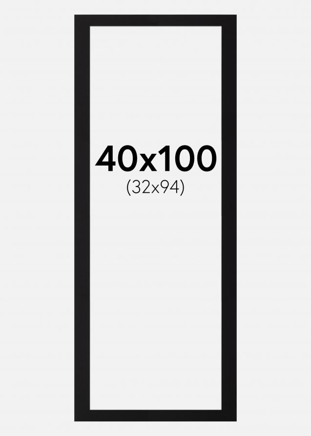 Paspatuuri Canson Musta (Valkoinen keskus) 40x100 cm (32x94)