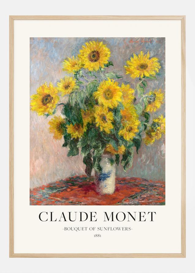Claude Monet - Bouquet Of Sunflowers Juliste