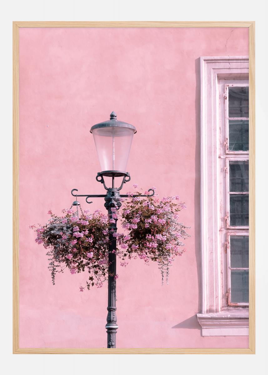 Lamp-Post with Flower Juliste