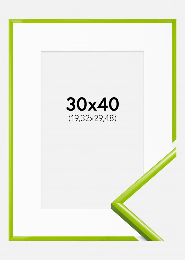 Kehys New Lifestyle May Green 30x40 cm - Passepartout Valkoinen 8x12 tuumaa
