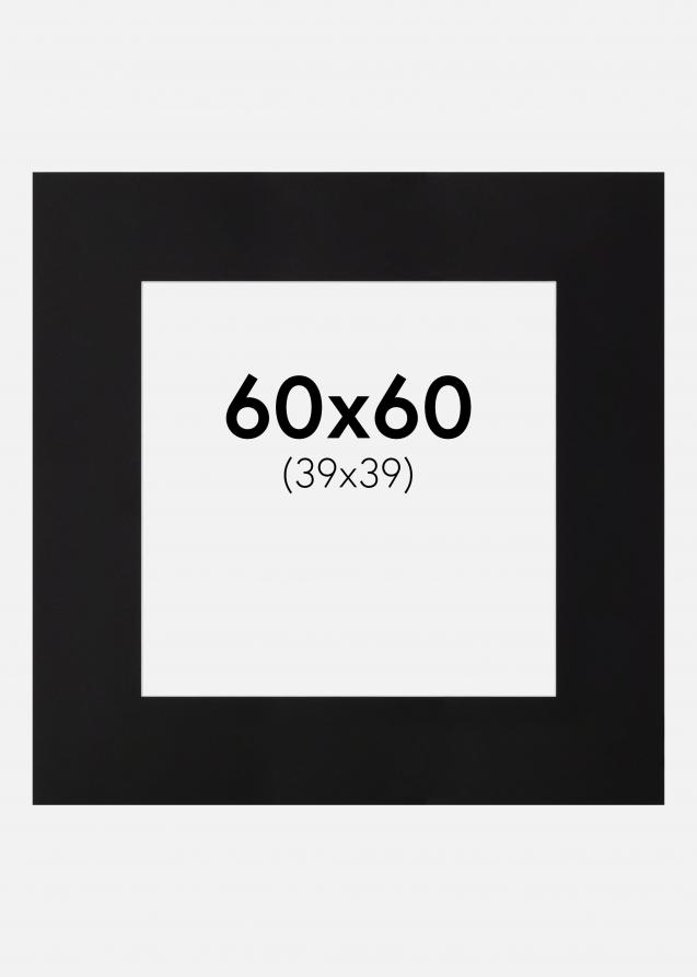 Paspatuuri XL Musta (Valkoinen Keskus) 60x60 cm (39x39)