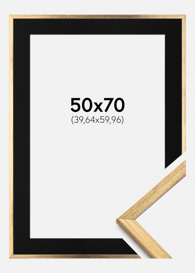 Kehys Galant Kulta 50x70 cm - Paspatuuri Musta 16x24 tuumaa
