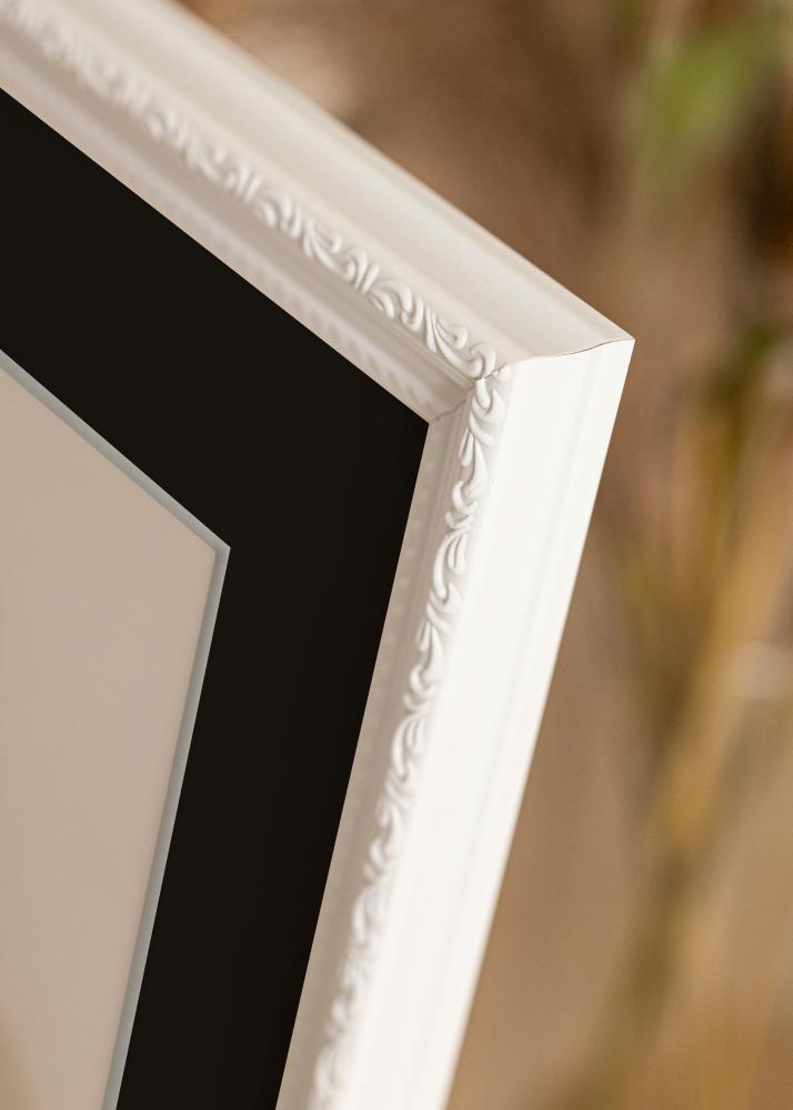 Kehys Abisko Valkoinen 40x60 cm - Paspatuuri Musta 32,9x48,3 cm (A3+)