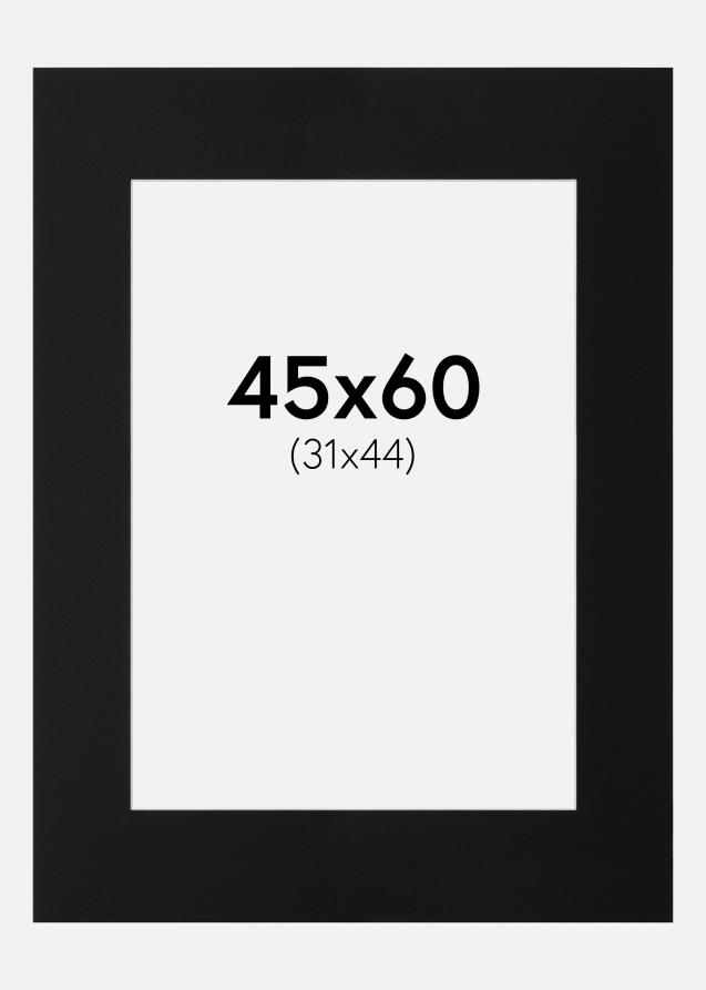 Paspatuuri Musta Standard (Valkoinen Keskus) 45x60 cm (31x44)