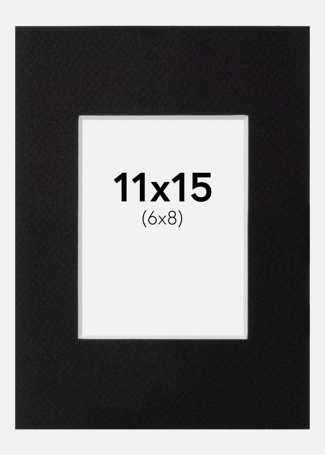 Paspatuuri Musta Standard (Valkoinen Keskus) 11x15 cm (6x8)