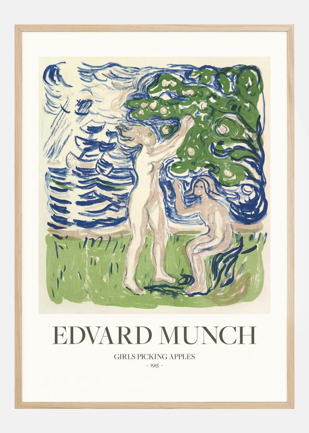 Edvard Munch - Girls Picking Apples Juliste